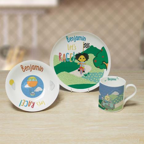 Personalised Moon and Me Let's Race Breakfast Set Extra Image 2
